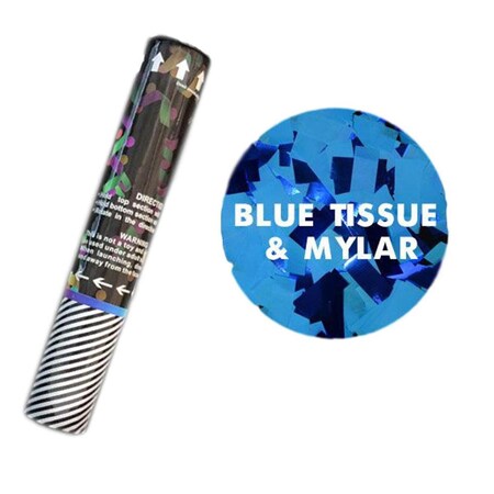 Endless Games 12 in. Blue Tissue & Mylar Gender Reveal Confetti Cannon EN3332247